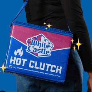 EUC White Castle Hot Clutch Bag